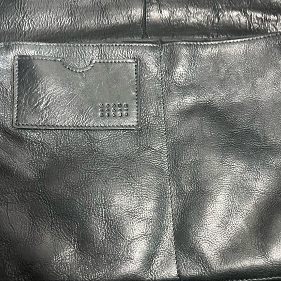 Moore & Giles Bags Moore Giles Black Leather And Canvas Messenger